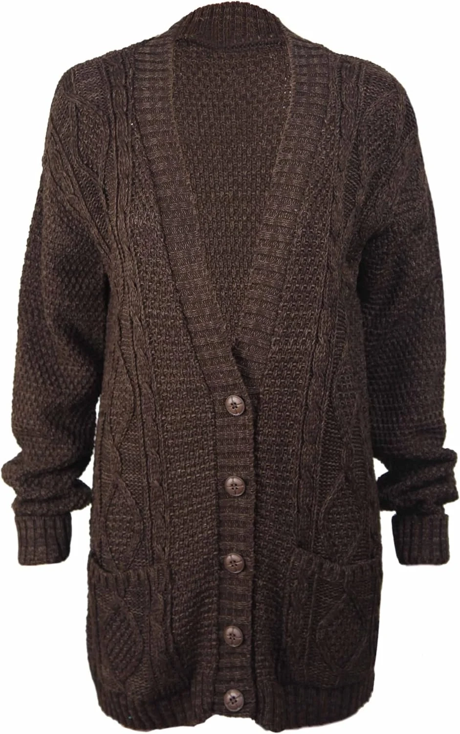 Women's Chunky Knit Cable Cardigan