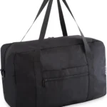 OW-Travel Small Ryanair Cabin Bags 40x20x25 Underseat Travel Bag (20L) Black Minimalist and Lightweight Durable RyanAir Cabin Bag. Carry on Hand Luggage. Holdall for Overnight Stays: Men and Women