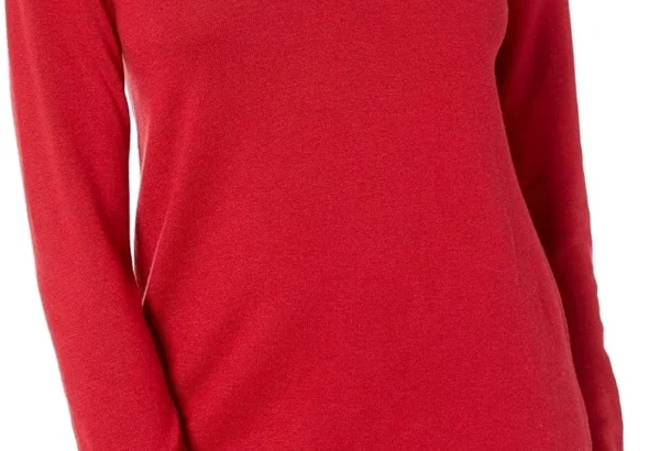 Amazon Essentials Women's Regular Fit Lightweight Long-Sleeved V-Neck Tunic Jumper (Available in Plus Size)