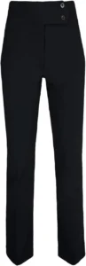 Ladies 2 Way Stretch Straight Leg Work Office School Trousers