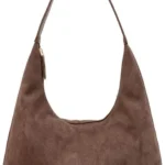 Tote Bags for Women Brown Suede Tote Bag Large Capacity Slouchy Shoulder Bags Handbags for School Work Shopping Travel Daily Use