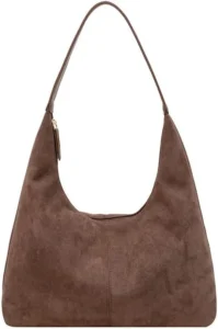 Tote Bags for Women Brown Suede Tote Bag Large Capacity Slouchy Shoulder Bags Handbags for School Work Shopping Travel Daily Use