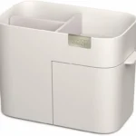 Joseph Joseph Viva Compact Makeup Cosmetic Organiser with Drawer, dismantles for easy cleaning - Shell,Grey