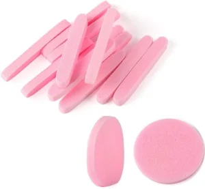 Facial Sponge Compressed,240 Count PVA Professional Makeup Removal Wash Round Face Sponge Spa Pads Exfoliating Cleansing for Women,Pink