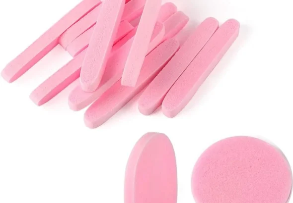 Facial Sponge Compressed,240 Count PVA Professional Makeup Removal Wash Round Face Sponge Spa Pads Exfoliating Cleansing for Women,Pink