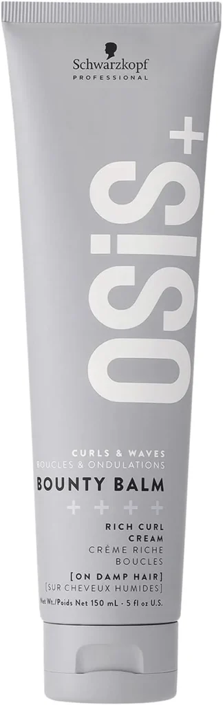 Schwarzkopf Professional OSiS Bounty Balm Curl Cream Enhances Curls And Waves Reducing Frizz Taming Flyaways Shine Softness Strong Definition Non Crunchy Texture Lightweight Volume 150 ml