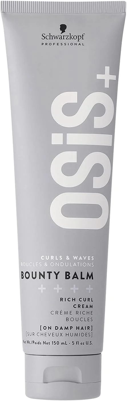 Schwarzkopf Professional OSiS Bounty Balm Curl Cream Enhances Curls And Waves Reducing Frizz Taming Flyaways Shine Softness Strong Definition Non Crunchy Texture Lightweight Volume 150 ml