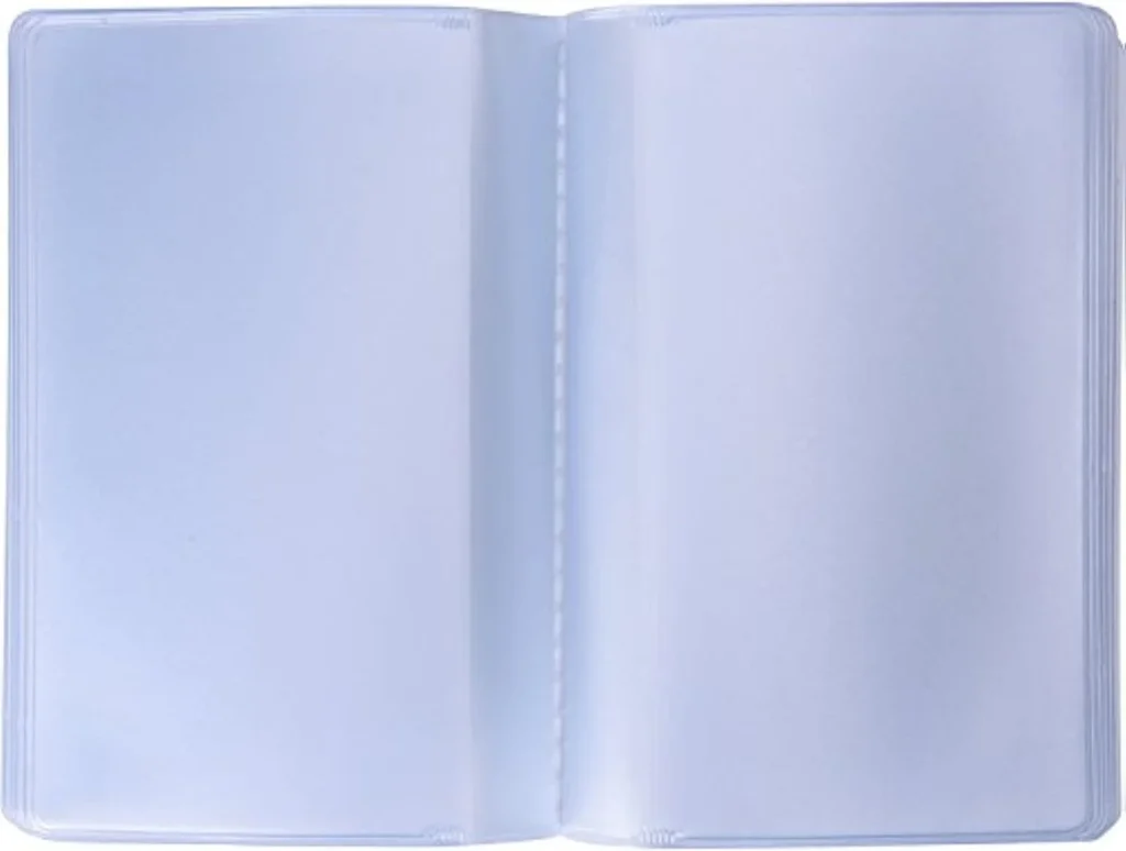 Shappy 2 Pieces Plastic Wallet Insert Credit Card Holder with 10 Page 20 Slots and 10 Page 10 Slots, 9.5 x 6.5 cm, Transparent