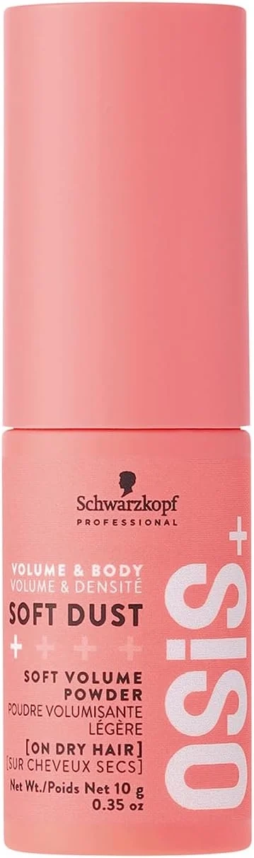 Schwarzkopf Professional OSiS Soft Dust Hair Volume Powder For Hair Styling Non Gritty Volume Subtle Wavy Texture Pliable Movement Soft Hair Grip Light Hold 10 g
