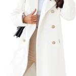 CHARTOU Women's Winter Jacket Double-Breasted Wool Blend Warm Long Trench Coat