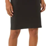 Roman Stretchy Skirt for Women UK Ladies Pencil Jersey Pull On Summer Spring Knee Length Straight Bengaline Denim Elastic Waist Fitted Casual Smart Work Office Split