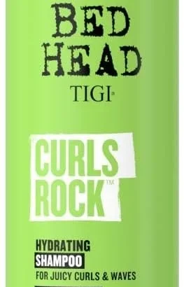 Bed Head by TIGI Curls Rock 400ml Hydrating Shampoo - Professional Cleansing Wash for Curly Hair, Defines Curls with Moisturising Argan Oil Essences, Enhance Curl Pattern, Reduce Frizz, Improve Shine