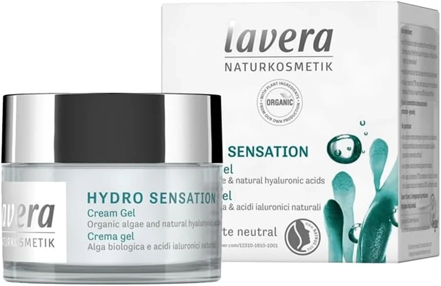 lavera Hydro Refresh Cream Gel - Organic Algae & Natural Hyaluron Acids - Natural Cosmetics - Vegan - certified - 50ml