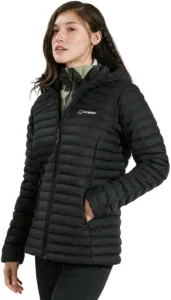 Berghaus Women's Combust Reflect Down Jacket Long Coat | Durable Design | Water Resistant Insulated Jacket, Black/Black, 14