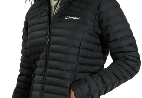 Berghaus Women's Combust Reflect Down Jacket Long Coat | Durable Design | Water Resistant Insulated Jacket, Black/Black, 14