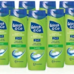 Wash & Go Classic 2 in 1 Shampoo & Conditioner, Men's Hair Shampoo, For All Hair Types, Bulk Pack x 9 bottles