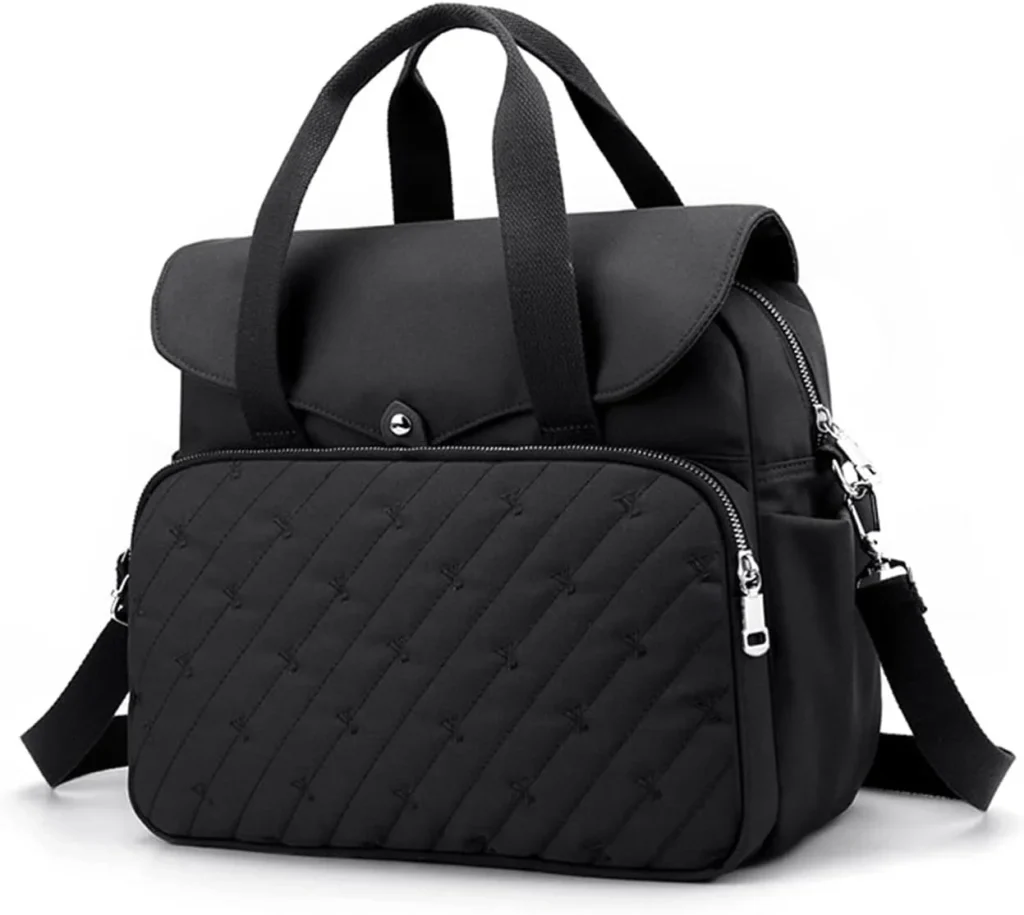 NICOLE & DORIS Casual Shoulder Bag Women's Large Capacity Handbag Lightweight Nylon Backpack Multifunctional Tote Bag for Shopping Work Travel