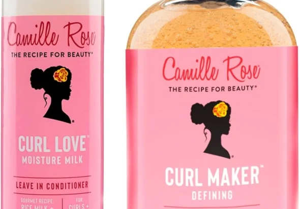 Camille Rose Moisture Milk Leave-In Hair Conditioner 240 ml and Curl Maker Jelly 355 ml Bundle