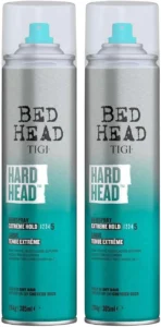 Bed Head by TIGI Hard Head Hairspray Multipack  2-Pack Extra Strong Hold Hair Spray for Women and Men, Professional Salon Styling, Long-Lasting Control with Natural Shine Finish, Frizz Control