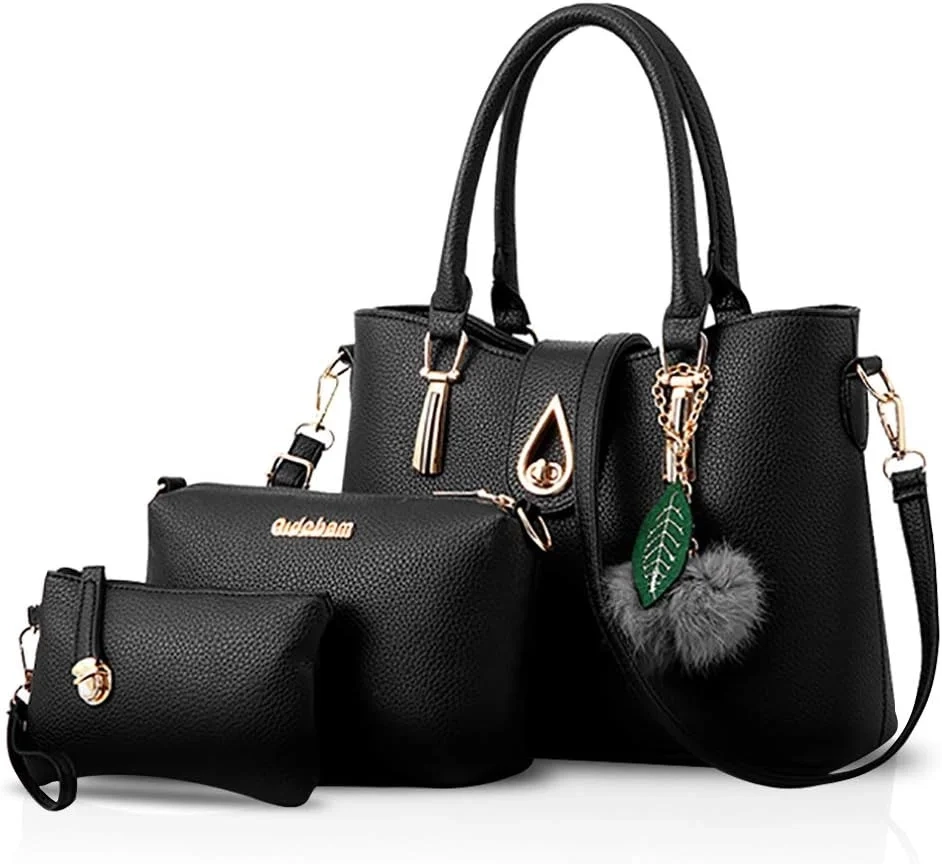 NICOLE&DORIS Fashion 3 PCS Bag Handbag Shoulder Women Bag Crossbody Totes Messenger Soft PU Leather