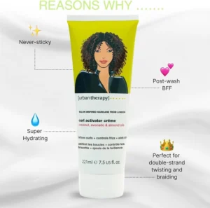 Stylish Curly Hair Products - Hair Care Bundle of 3 - Curl Activator Cream, Conditioner & Curl Perfection Gel with Coconut Oil, Almond Oil & Avocado. Beauty Products