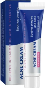 Moisturising Pimple Cream, Facial Lotion 20 g, 1.29 x 3.7 Inches Acnes Cream with Hydrating Formula, Skin Care Creams, Anti Blemish Creams with Gentle Texture, Men Women for Dry Sensitive Skin