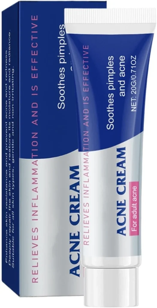 Moisturising Pimple Cream, Facial Lotion 20 g, 1.29 x 3.7 Inches Acnes Cream with Hydrating Formula, Skin Care Creams, Anti Blemish Creams with Gentle Texture, Men Women for Dry Sensitive Skin