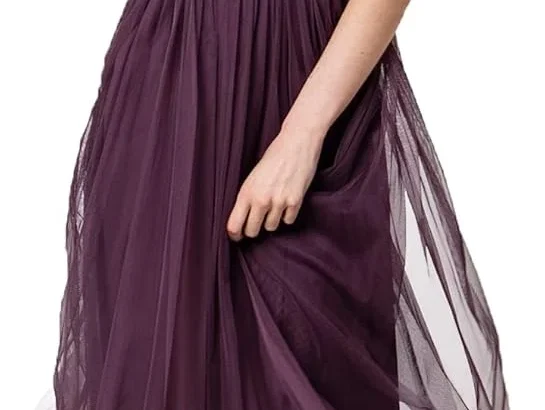 Maya Deluxe Women's V-Neck midi, Decorated Bridesmaid Dress