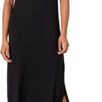 Amazon Essentials Women's Side-Slit V-Neck Jersey Maxi Dress