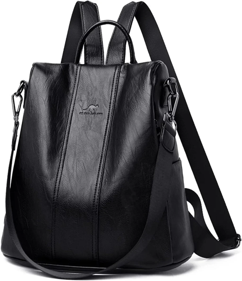 NICOLE & DORIS Anti-theft Backpack Women's Fashion Backpacks PU Leather Causal Daypack Ladies Backpack Shoulder Bags Waterproof Backpack for Work School Travel Shopping