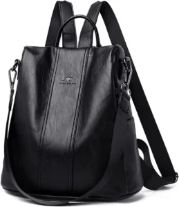 NICOLE & DORIS Anti-theft Backpack Women's Fashion Backpacks PU Leather Causal Daypack Ladies Backpack Shoulder Bags Waterproof Backpack for Work School Travel Shopping