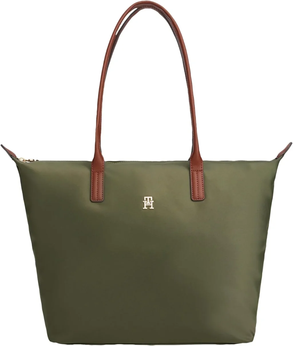 Tommy Hilfiger Women's Popette Large Tote Bag With Zipper Tote