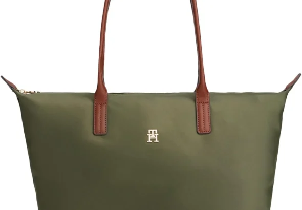 Tommy Hilfiger Women's Popette Large Tote Bag With Zipper Tote