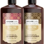 ARGANICARE Repair & Hair Growth Shampoo & Conditioner Set | Castor Oil + Argan Oil + Hydrolyzed Silk | Strengthens, Repairs & Accelerates Hair Growth | Male & Female Hair Treated Products