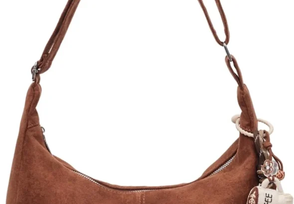 Micmores Handbag Stylish Shoulder Bag for Women, Ultra Soft Foldable Vintage Vegan Leather Tote Bag for Work Travel Daily, Hobo Slouchy Purse with Adjustable Strap