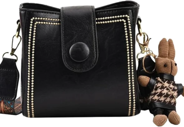 Vintage Fashion Bag With Adjustable Wider Shoulder Strap,Crossbody Bags for Women,Women's Vintage Small Square Bag