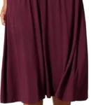 Amazon Essentials Women's Jersey Pull-on Midi-Length Skirt