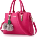 NICOLE&DORIS Handbags for Women handbags with pompom fashion top handles crossbody bags messenger bags for women faux leather