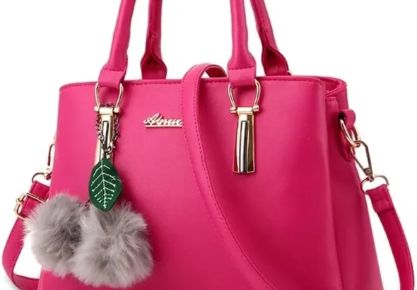 NICOLE&DORIS Handbags for Women handbags with pompom fashion top handles crossbody bags messenger bags for women faux leather