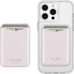 Kate Spade New York Magnetic Wallet/Card Holder - Compatible with MagSafe Phones and Cases - Pale Dogwood