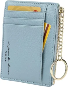 Women's 8 Cards Slim Minimalist Card Holder Coin Changes Purse Front Pocket Wallet B07VXC7YQ8