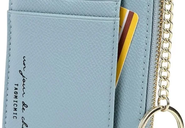 Women's 8 Cards Slim Minimalist Card Holder Coin Changes Purse Front Pocket Wallet B07VXC7YQ8