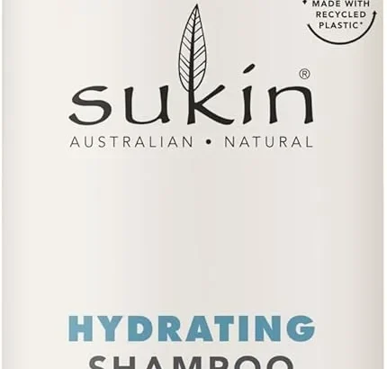 Sukin Hydrating Shampoo 500ml - moisturises scalp and repairs dry and damaged hair, adds shine and tames frizz - with Coconut Oil & Shea Butter; cruelty free & vegan friendly.