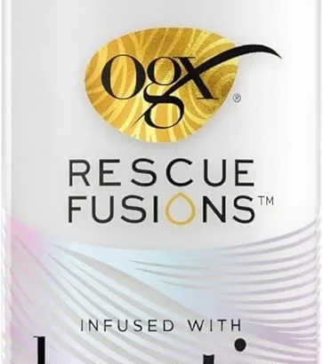 OGX Rescue Fusions Deep Recovery Overnight Treatment, Infused with Keratin Pro-Vitamin B5, up to 3x Stronger Hair, Lavender & Chamomile Scent, 125ml