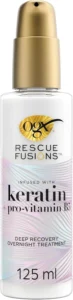 OGX Rescue Fusions Deep Recovery Overnight Treatment, Infused with Keratin Pro-Vitamin B5, up to 3x Stronger Hair, Lavender & Chamomile Scent, 125ml