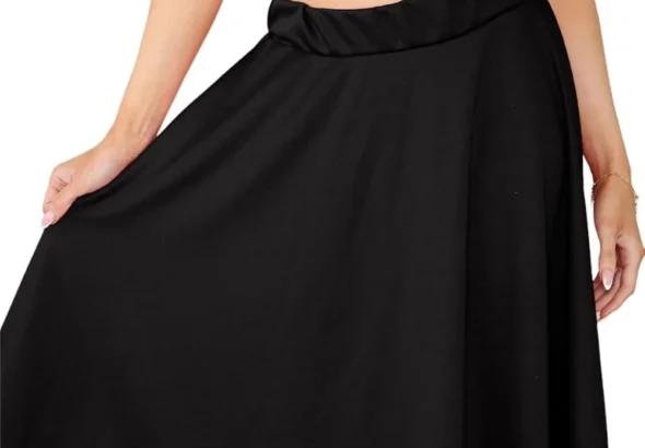 Janisramone Women's Knee-Length Tartan Skater Skirt, Polyester-Elastane, Size SM, ML, XL, 2XL, 3XL, Multi-Occasion Skirt