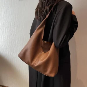 Hobo Bags for Women Slouchy Tote Bag Soft Casual PU Leather Shoulder Purses 2pcs Work Everyday Handbags