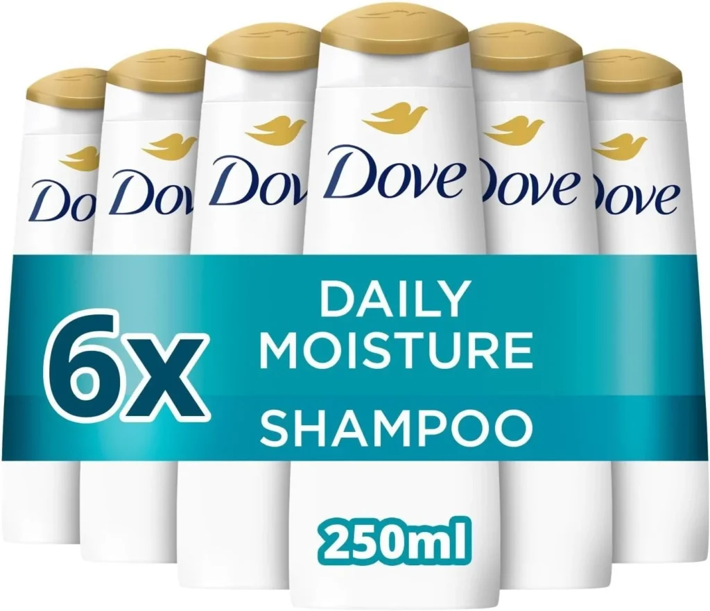 Dove Nutritive Solutions Daily Moisture Shampoo nourishes for smooth hair that's up to 10x more resilient to daily damage* for dry hair 6x 250 ml