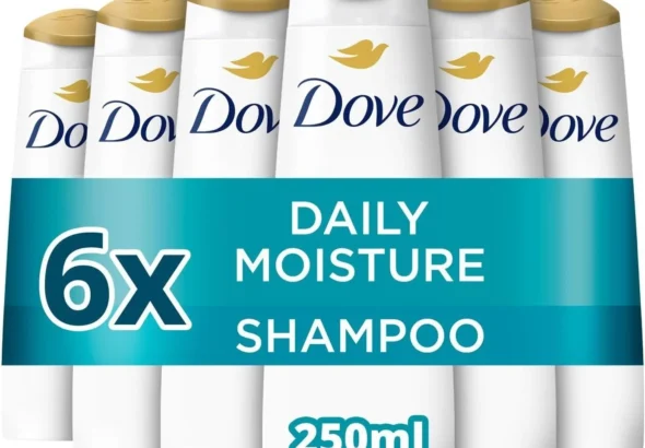 Dove Nutritive Solutions Daily Moisture Shampoo nourishes for smooth hair that's up to 10x more resilient to daily damage* for dry hair 6x 250 ml