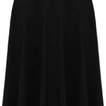 Candid Styles Womens Plain Midi Skirt Summer Dress Ladies Soft Stretch Elastic Waist Flared Skater Midi Skirt Plus Size